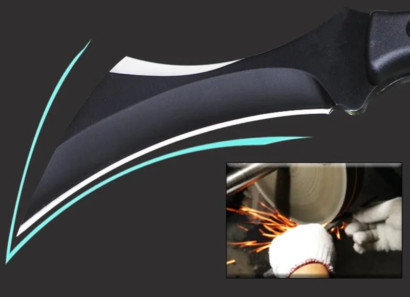 Тактический нож Karambit, охотничий нож для выживания, нож с фиксированным лезвием, коготь, мачете, джунгли, боевые ножи для кемпинга, EDC, ручной инструмент