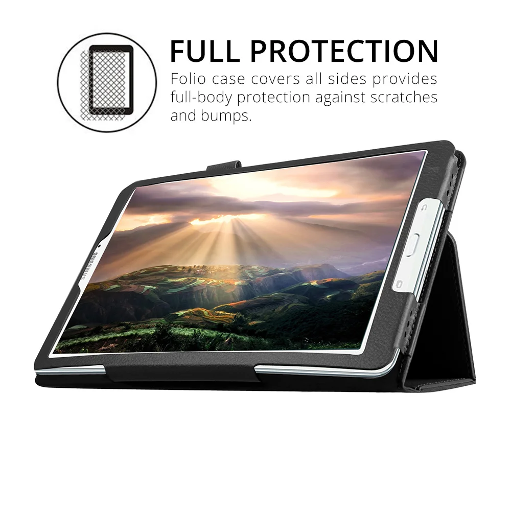 Бесплатная ручка + пленка для Samsung Galaxy Tab E 9 6 PU кожаный чехол подставка SM T560 T561