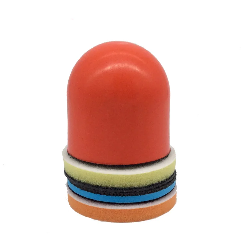 red applicator Marflo Автомобильная щетка для чистки восковых подушечек аппликатор для ухода за краской волшебный глиняный брусок 3 Plus 1 - Цвет: red applicator