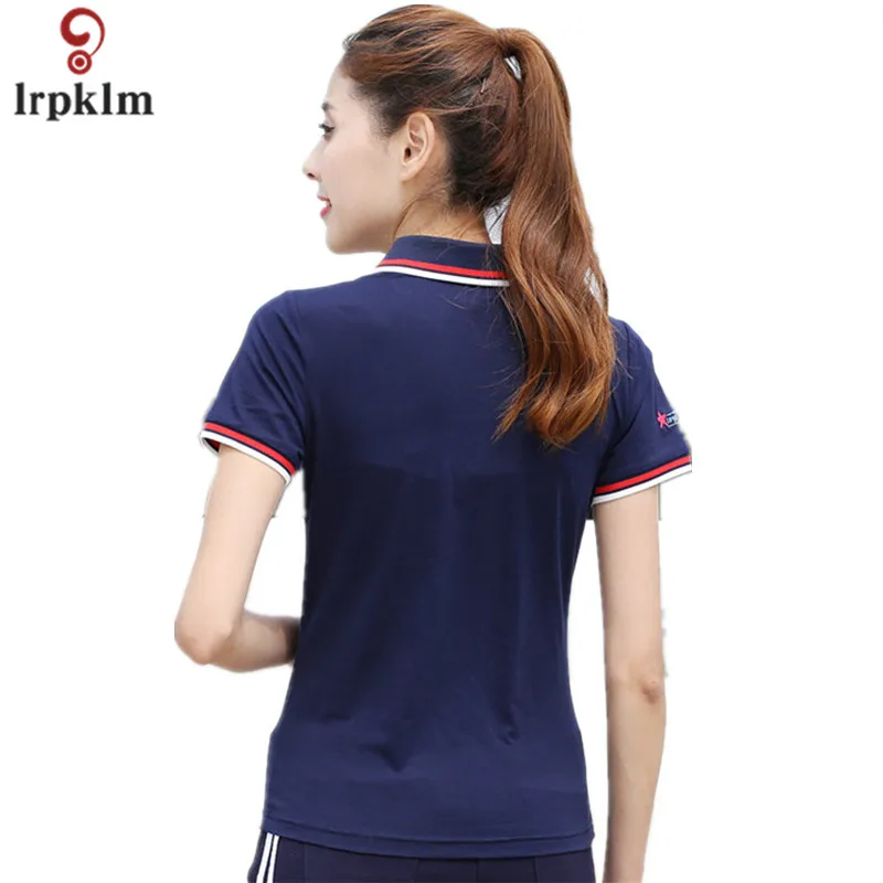 Женская футболка-поло летняя дышащая с коротким рукавом большого размера 930 |