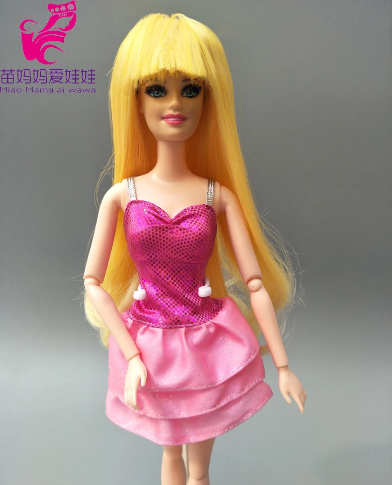 12,5-14 см голова круглая кукла волосы для куклы Барби ремонт diy BJD 1/12 кукла парик волосы