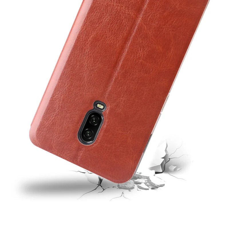 Для Oneplus 6 т чехол Mofi флип чехол для Oneplus 6 т высокое качество роскошные кожаный чехол подставка для Oneplus 6 т 6,41''