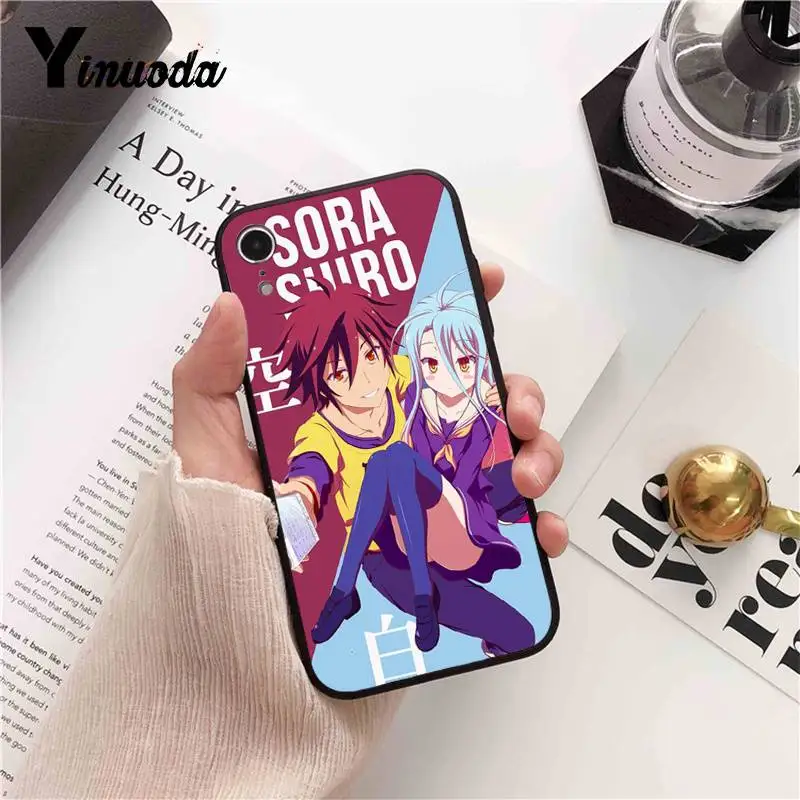Чехол для телефона Yinuoda No Game NO life Anime iPhone 5 5Sx 6 7 7plus 8 8Plus X XS MAX XR 10 11 pro max | Мобильные