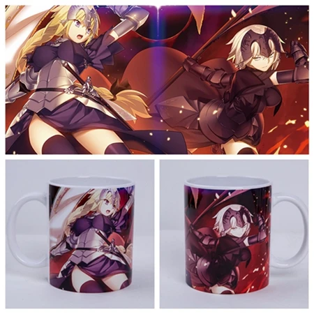 7 Аниме Fate Grand Order Jeanne dArc Alter Saber Tamamo no Mae Okita Souji Merlin Scathach Emiya кружка для косплея персонаж FGO - Цвет: 7