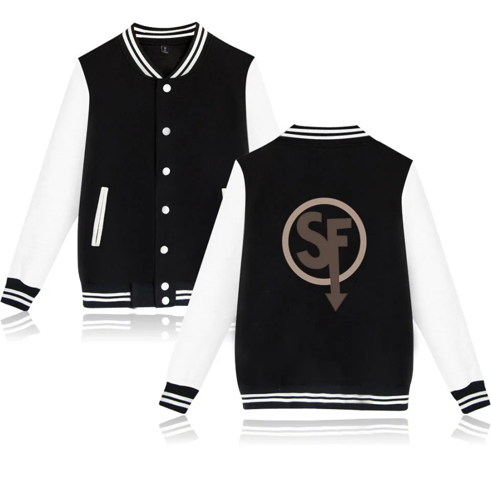 BLACK JACKET XXS-XXXXL, бейсбольная куртка для игры sally face, унисекс, толстовки, Толстовка sally face eyes, маскарадные костюмы, куртка, пальто размера плюс - Цвет: BLACK JACKET