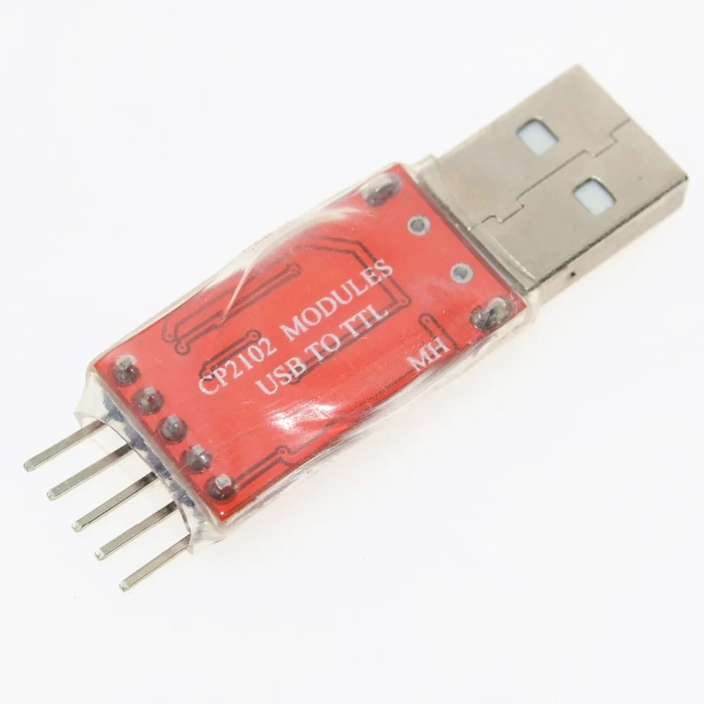 CP2102 USB 2 0 к UART TTL 5 контактный модуль разъема последовательный преобразователь