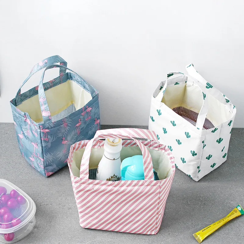 Большой Ланч бокс для женщин взрослых многоразовая сумка пикника с кулиской