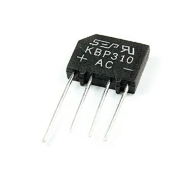 Вертикальный KBP310 1000v 3a плоский мостовой выпрямитель моста мостовая стопа четырех