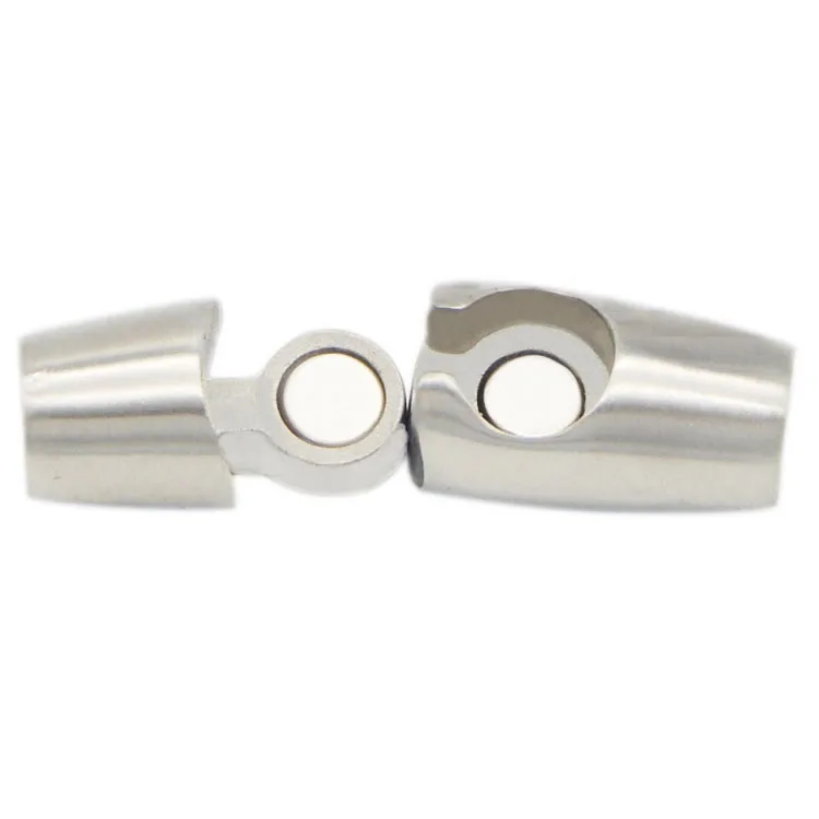 4 мм 8 полированная круглая бочка с магнитным замком из нержавеющей стали