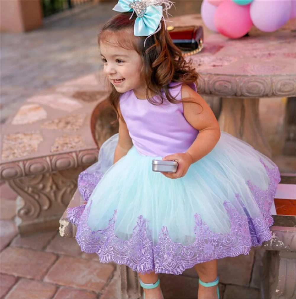 Little Girl Ceremonies Dress Baby Children's Clothing Tutu Kids Dresses for Girls Clothes Wedding Party Gown Vestidos Robe Fille | Детская