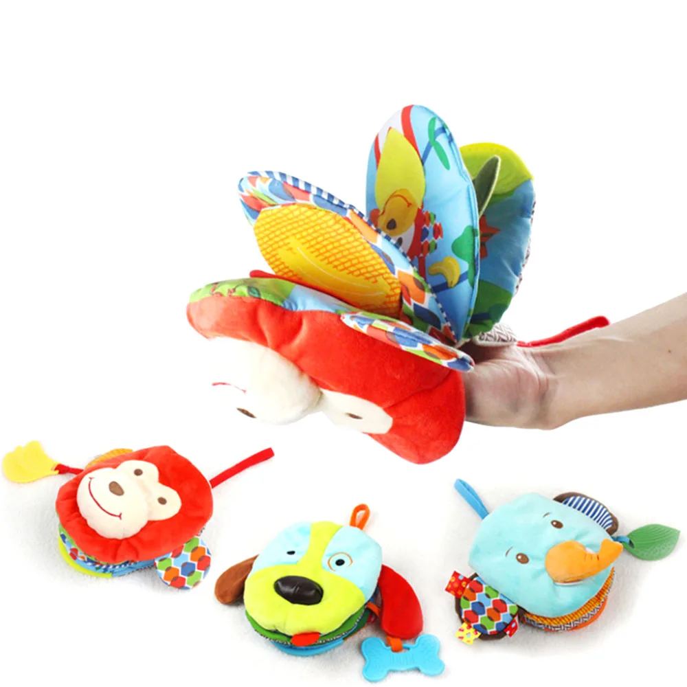 Baby Cloth Books Ratteles With Distorting Mirror Cute Animal Style Toy Infant Early Development Education Toys | Игрушки и хобби