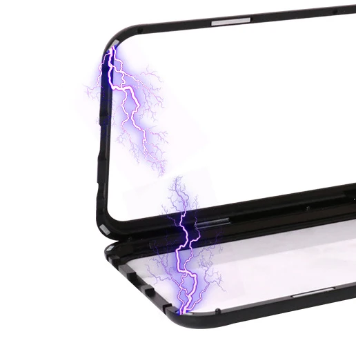 Магнитный поглощающий чехол для телефона Samsung Galaxy S8 S9 Plus Note 8 закаленное стекло