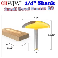 1pc 14 shank small bowl router bit 1 12 radius 1 34 wide door knife woodworking cutter chwjw 16170q