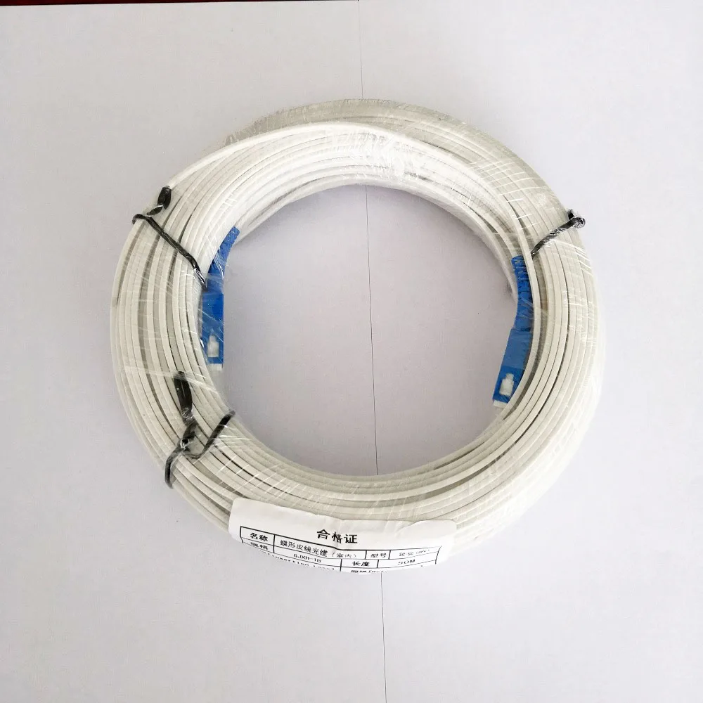 Бесплатная доставка внутренний FTTH SC UPC волоконный соединительный кабель шнур 50 м