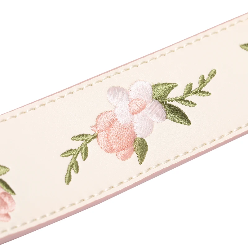 Women's PU Leather Handbags Ladies Fashion Flower Embroidery Tote Purse Female Width Shoulder Straps Crossbody Bags | Багаж и сумки