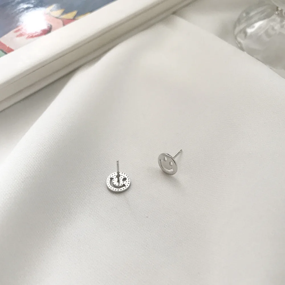 Серьги из стерлингового серебра 925 пробы Простые полые серьги-гвоздики со