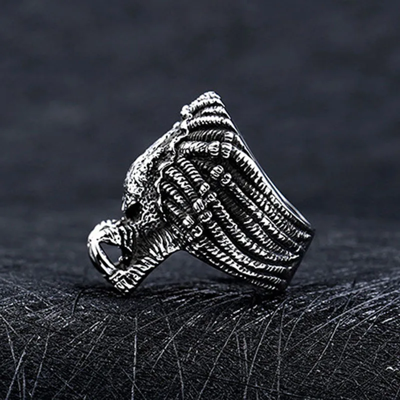 Кольца SKA для мужчин Anillos высокого качества Личностные кольца для вечеринок из титановой стали Модные кино-аксессуары Анел Палец ювелирные изделия BR8-451.