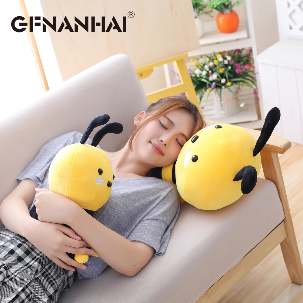 1 шт. 20 см kawaii honeybee плюшевая игрушка милая маленькая Пчелка с крыльями детские