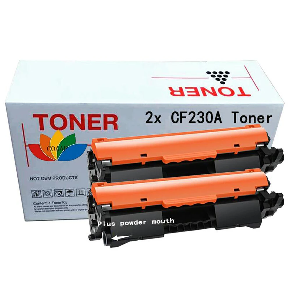 2x совместимый тонер картридж hp CF230A CF230 230A для HP LaserJet M203d M203dn M203dw MFP M227fdn M227fdw (без