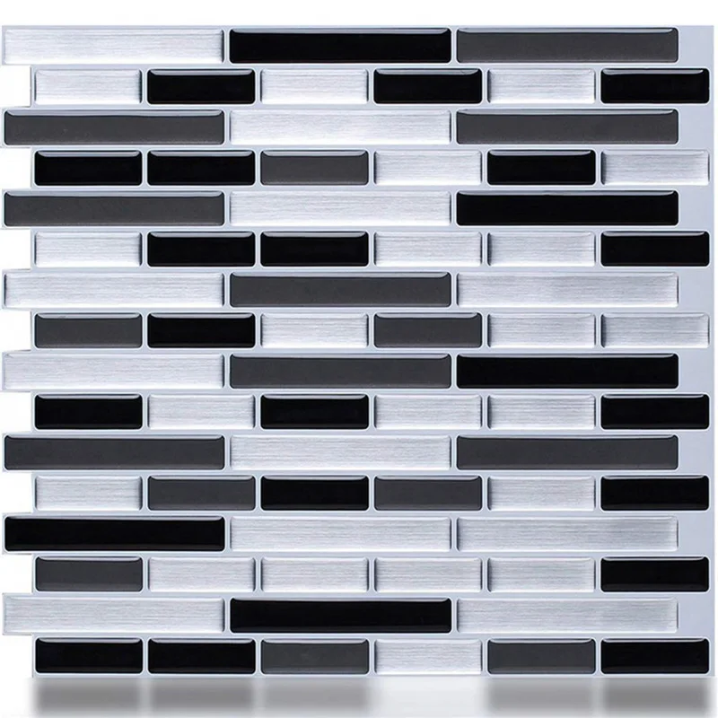 1pcs 3D Mosaic Tile Wall Sticker Self-Adhesive Decal Home Kitchen Bathroom Decor | Stickers