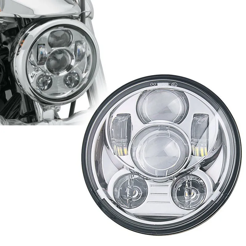 Черный 5 75 &quotHID светодиодный фары дальнего и ближнего света 3/4&quot передние для