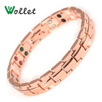 fashion copper magnetic bio health energy double row copper bracelets for women arthritis pain relief