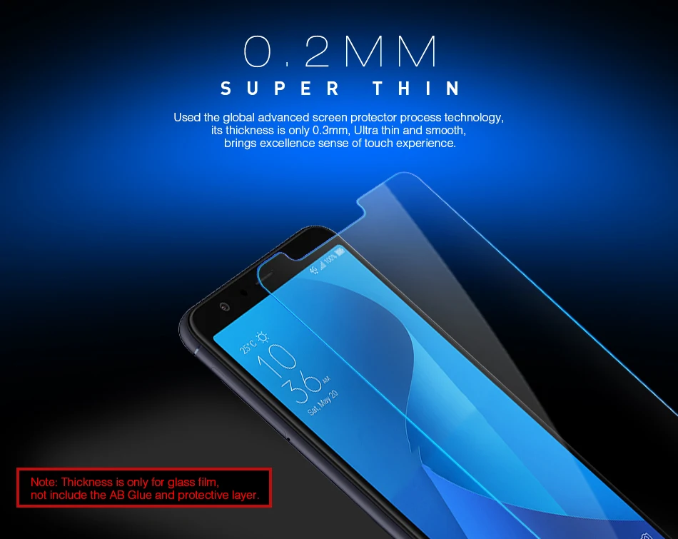2 шт. для Asus Zenfone Max плюс (M1) ZB570TL закаленное Стекло Экран протектор ZB570T защитная