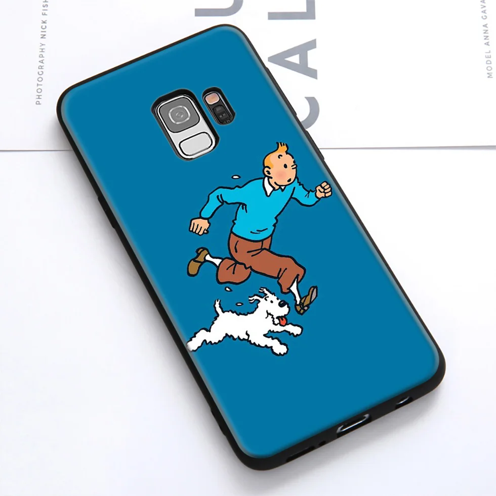 The Adventures of Tintin Soft Case for Samsung Galaxy S10 S10e S9 S8 Plus S7 S6 Edge &amp J6 2018 Note 10 9 8 |