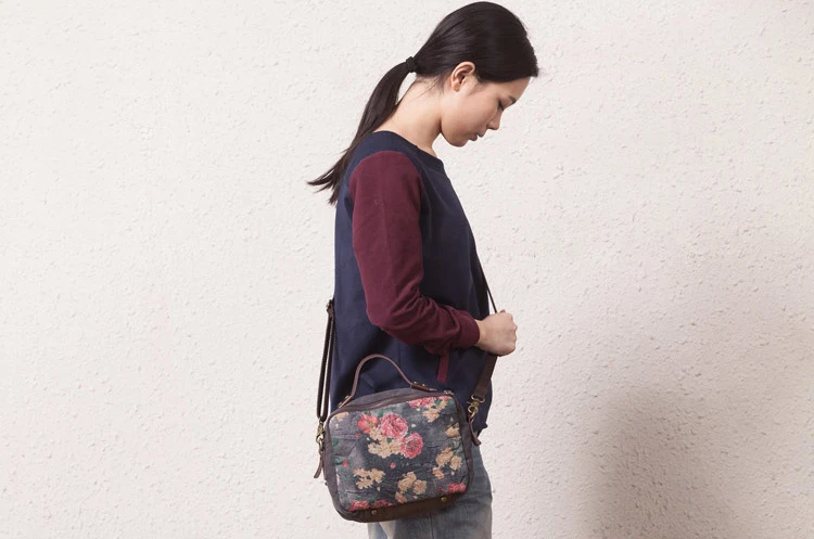 Женские сумки-мессенджеры винтажные холщовые сумки на одно плечо Повседневная