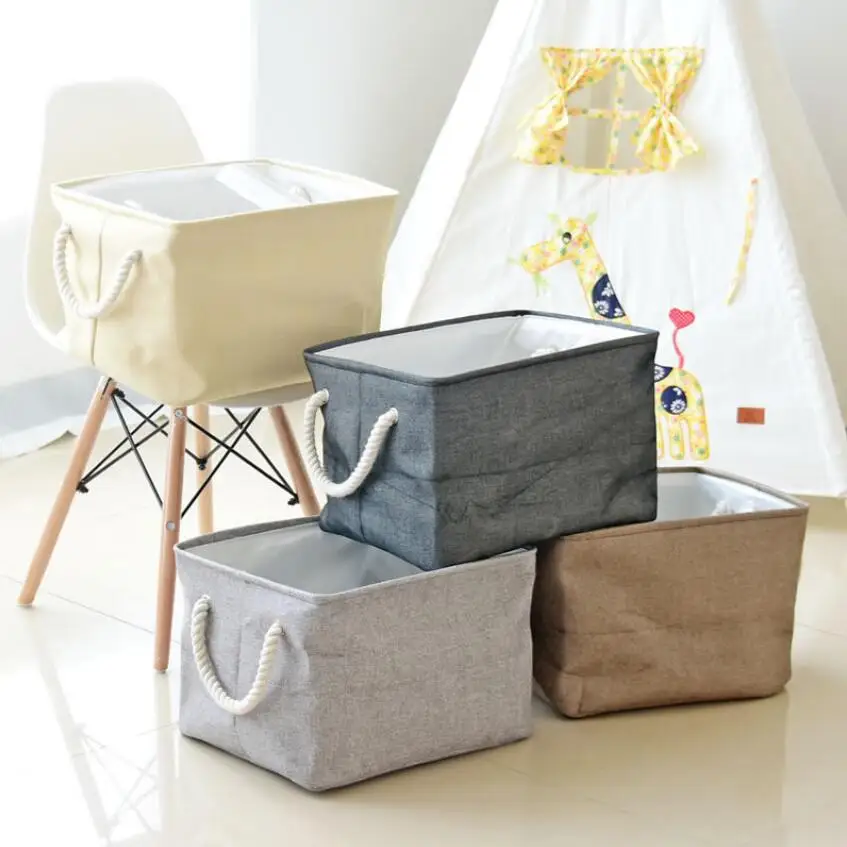 Новая Большая утолщенная корзина для белья EVA складные корзины хранения одежды