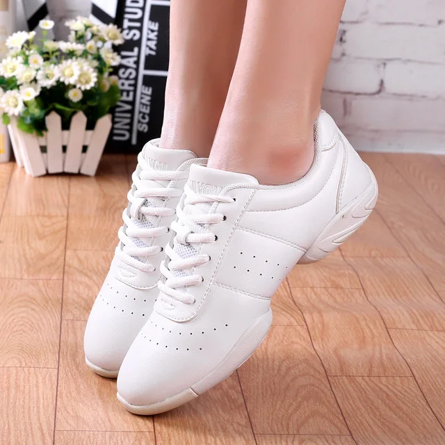 Aerobics Shoes Children Adult Fitness Gymnastics Sports Dance Shoes Jazz Sneakers Cheerleading Shoes Woman Square Dance Shoes