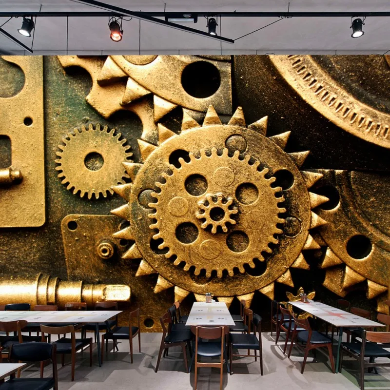 Пользовательские фото обои 3D стерео Ретро промышленная техника снаряжение