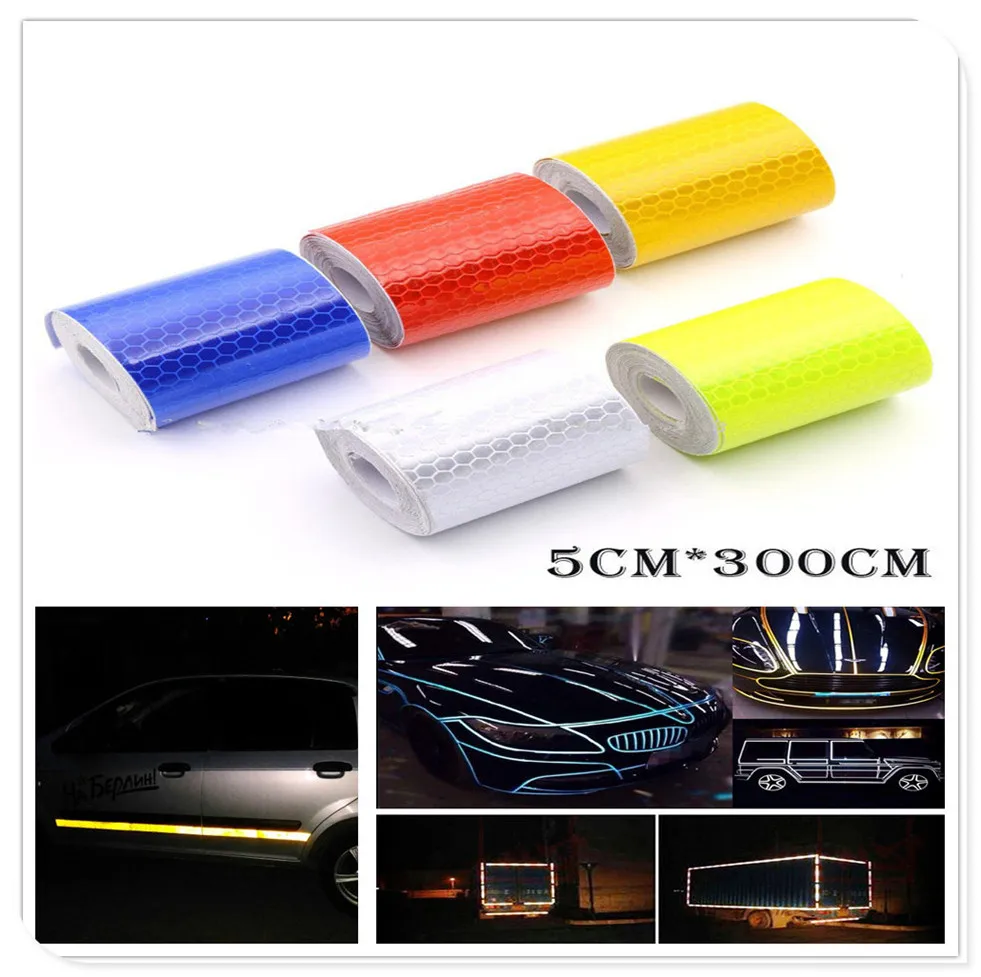

Car Reflective bike Adhesive Sticker Warning tape Film for Honda City OSM FC Small PUYO Element Step REMIX CRV