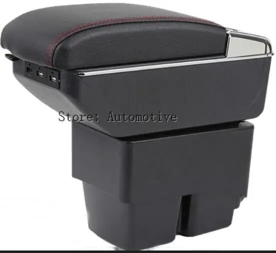 Storage Box Center Console Dual Layer 2005-2012 Armrest Arm Rest Tray For SKODA Octavia A5 Mk2 2 Laura 2006 2008 2009 2010 2011