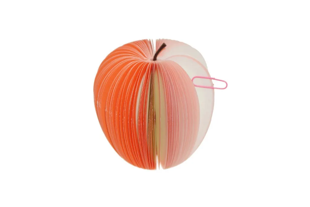 Симпатичная 3d липкая бумага в форме яблока портативная записная книжка с