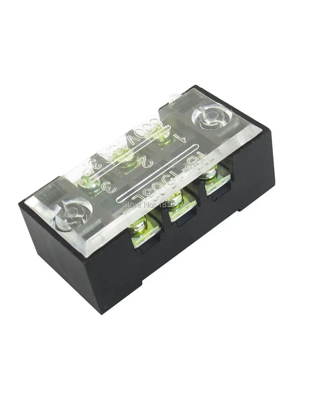 

TB-1503 600V 15A 3 Position Double Rows Screw Electric Terminal Barrier Block Copper parts