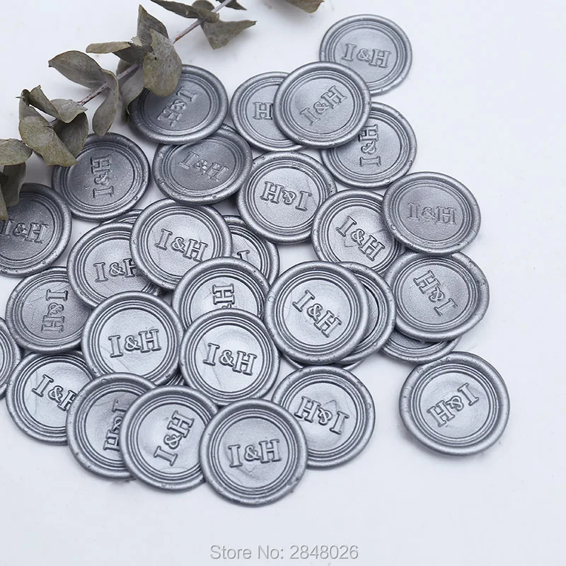 Индивидуальные инициалы наклейка для воска свадебная печать вечерние наклейки |