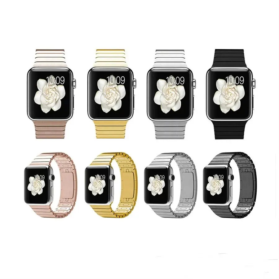 Модные наручные часы для apple watch series 5 4 3 2 1 ремешок из нержавеющей стали для iwatch edition 38 4 42 44 мм браслет