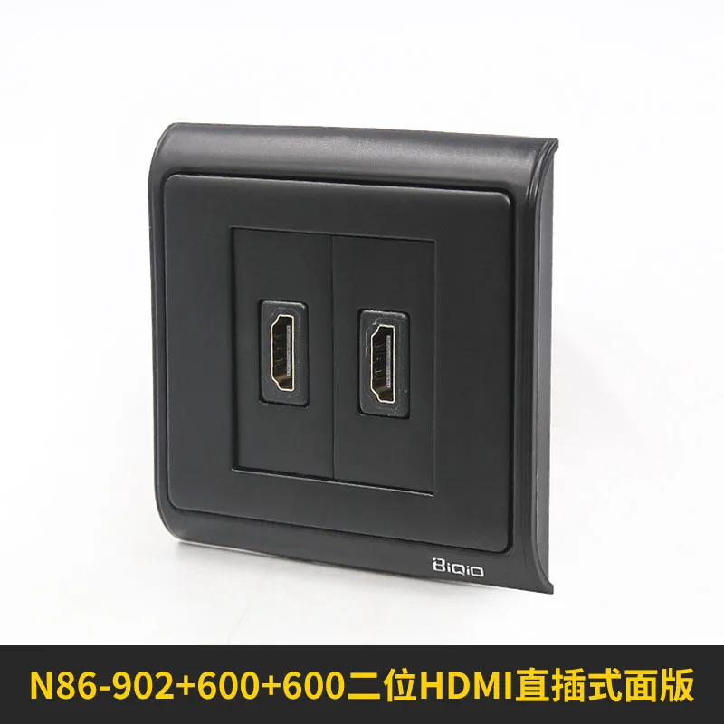 N86-902 + 600 dual port HD панель видео 3D линии домохозяйство розетки | Обустройство дома