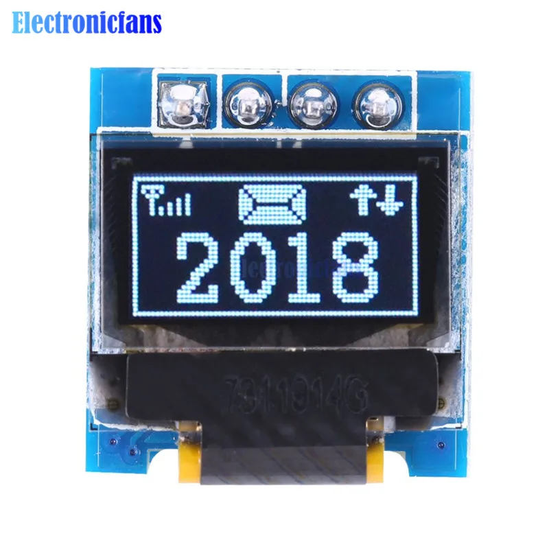 Diymore белый 0 49 дюймовый oled дисплей модуль 64x32 SSD1306 &quotэкран I2C IIC супер яркий для Arduino