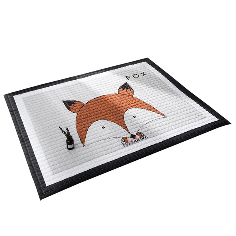 Скандинавский датский мультяшный хлопковый коврик для ползания детский игр с