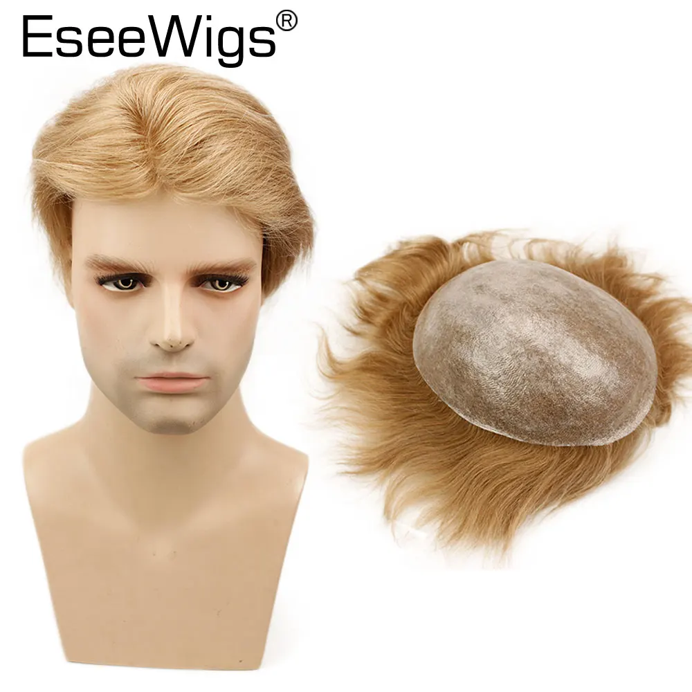 Eseewigs 21 # мужские замены волос Системы накладки из искусственных всей PU Base 10x8
