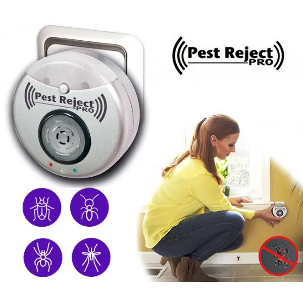 2020 Новый Pest Reject Pro - антинасекомый ультразвуковой репеллент с площадью покрытия 300 квадратных метров - убийца крыс, комаров и мух.