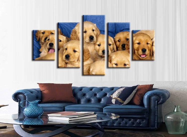 5 шт./компл. постер с изображением щенков Лабрадора и собак настенная наклейка