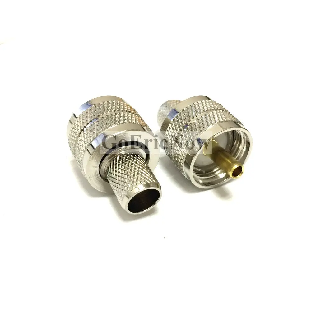 1 шт. RF Coax UHF Штекерный обжим PL259 коаксиальный разъем для LMR400 RG8 RG213 ОТРЕЗОК кабеля