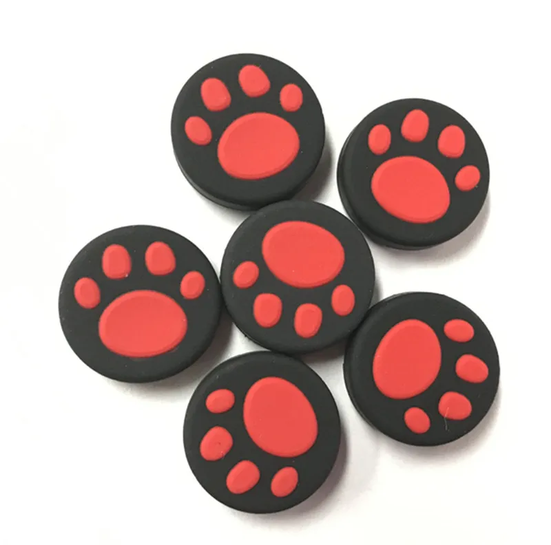 4 шт. для контроллера Nintendo Switch NS Joy-con протектор catmark footmark Силиконовый колпачок аналоговый стик, джойстик резиновый чехол