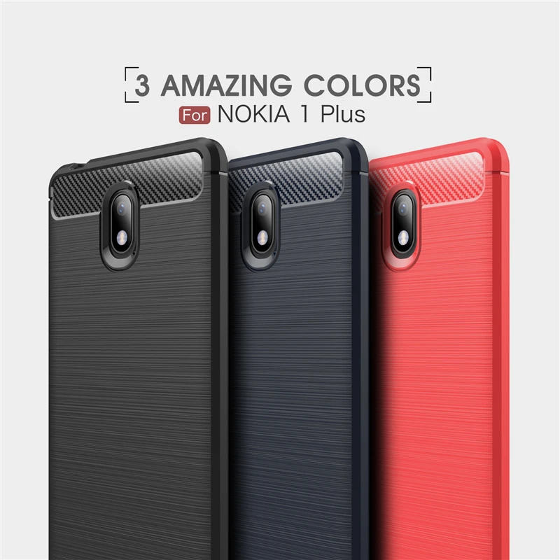 Чехол Wolfway из углеродного волокна для Nokia 1 Plus чехол 5 45 дюймов противоударный