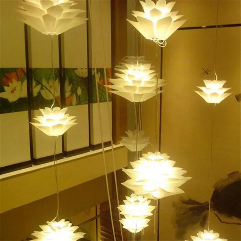 Фото Creative Modern DIY IQ Puzzle PP Lotus Pendant Light for Dining Room Foyer Bar Illuminare Suspension Lamp 35/45/55cm 1772 Освещение Creative Modern DIY IQ Puzzle PP Lotus Pendant Light for Dining Room Foyer Bar Illuminare Suspension Lamp 35/45/55cm 1772 Освещение