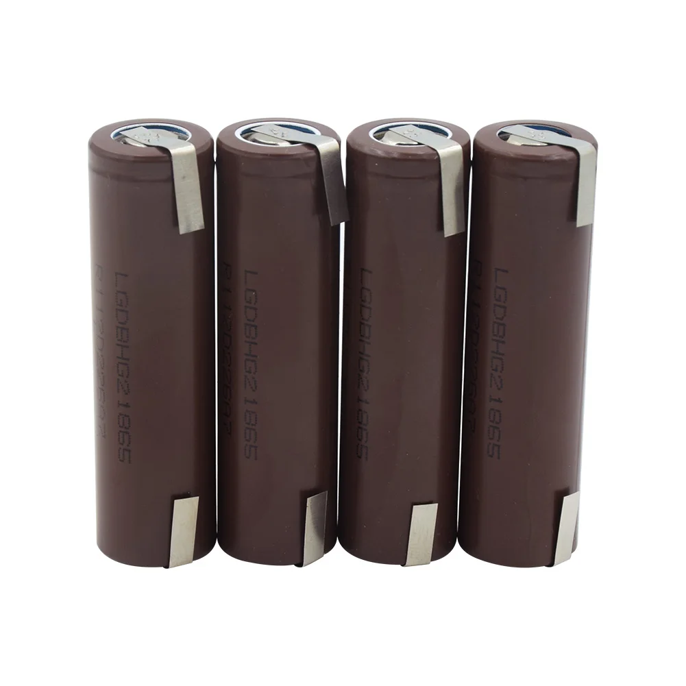 4 pieces 1/2/4/6/8/10x18650 HG2 18650 3000 мАч электронная сигарета Перезаряжаемые Батарея Мощность высокого разряда, 30A и избыточному току - Цвет: 4 pieces