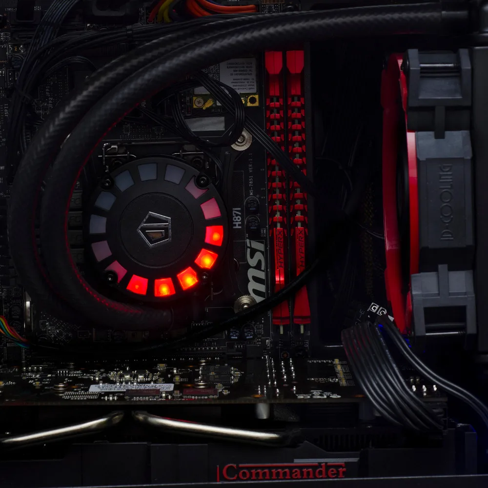 ID COOLING FROSTFLOW 120L кулер для воды уникальный Comet tail светодиодный светильник 120 мм